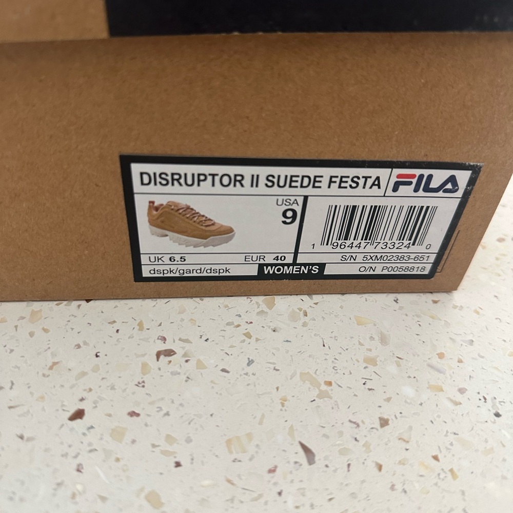 Fila Disruptor II Suede Festa in Tan